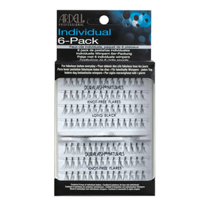 Ardell Individual Knot-Free Flares Duralash Naturals Long Black 6 pack