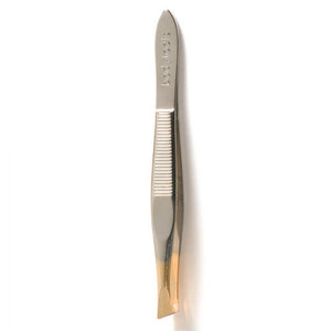 Bodytools Wide Angle Tweezer Gold Tipped