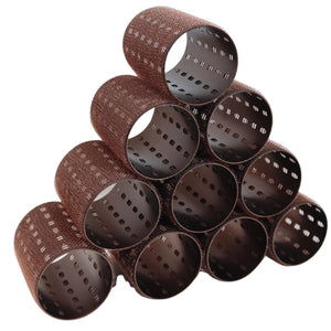 Hello Bleach Extra Large Thermal Hair Rollers Walnut 10 Pack + Clips