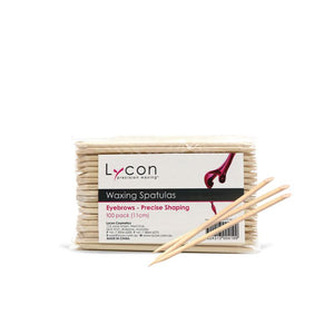 Lycon Waxing Spatulas Eyebrows Precise Shaping 11cm 100pk