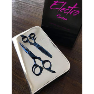 iCandy Electro Midnight Blue Scissor & Thinner Bundle Silver Case