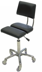 Dove Stool with Back - Black