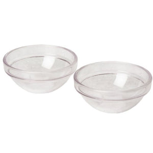 Dateline Eyebrow/Lash Tint Mixing Bowl - Set Of 2 Clear
