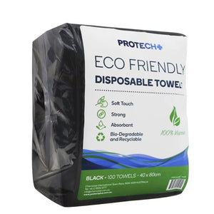 Protech Disposap Towel Blk 100