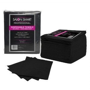 S Smart Disp Towel Black 50p