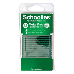 Schoolies Metal Free Ponytail Holders 12 pack